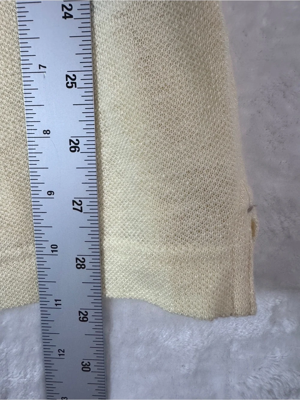 Banana Republic Pale Yellow Short-Sleeve Button-Down Polo